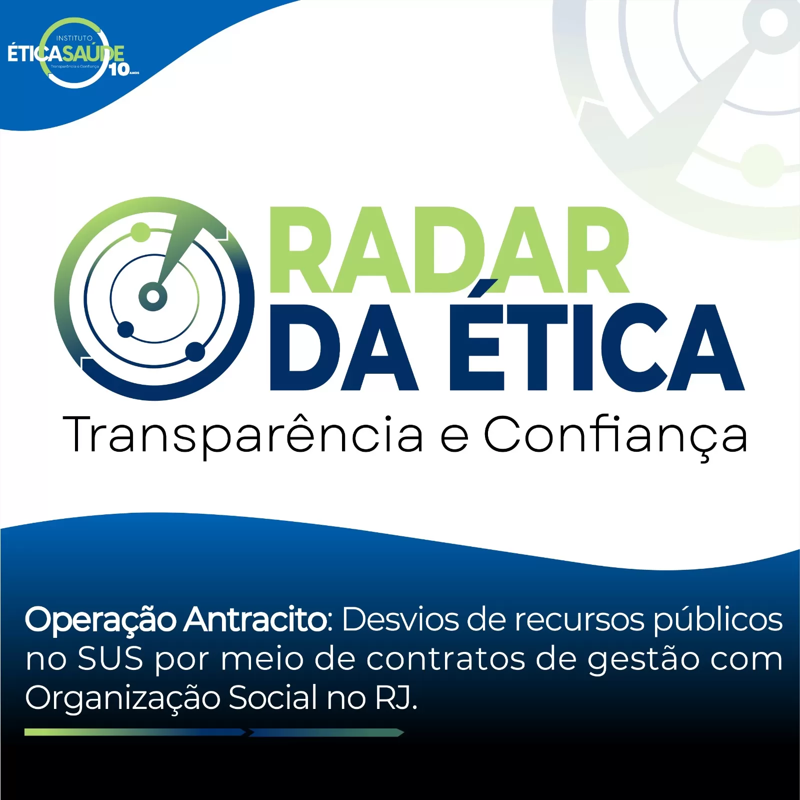 Operação Antracito: Desvios de recursos públicos no SUS por meio de contratos de gestão com Organização Social no RJ.